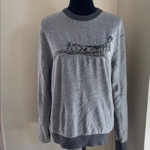 Crosby & Howard grey rabbit sweater